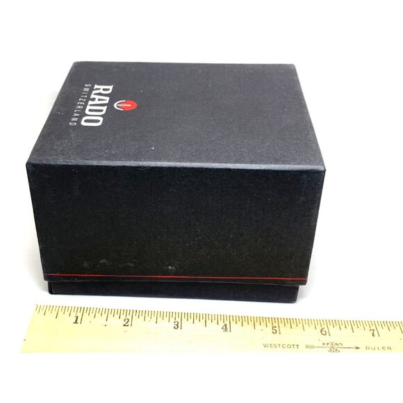 Rado Watch Box Presentation Black White Cardboard Gift Empty With Booklet USED - Picture 11 of 12